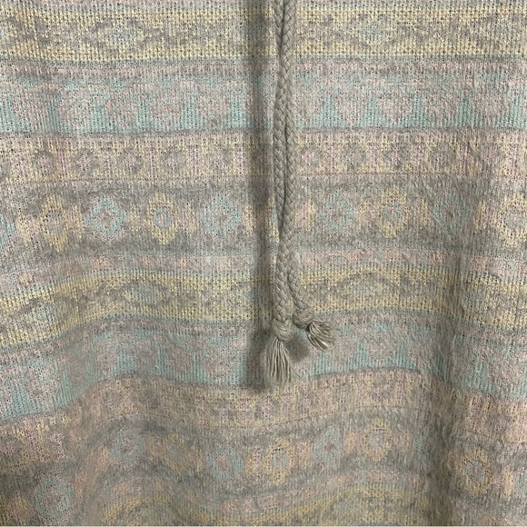 Vintage oversized cowl neck fleece pullover size M - Picture 5 of 8